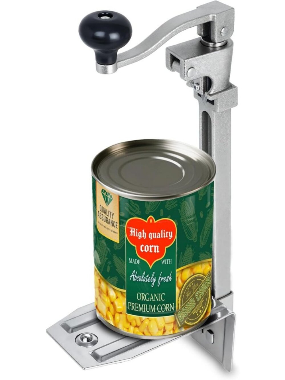 Heavy Duty Manual Can Opener for #10 Cans, 16" Stainless Steel Kitchen Tool